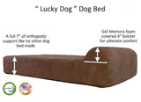 "Lucky Dog"  Memory / Gel Foam Ped Bed